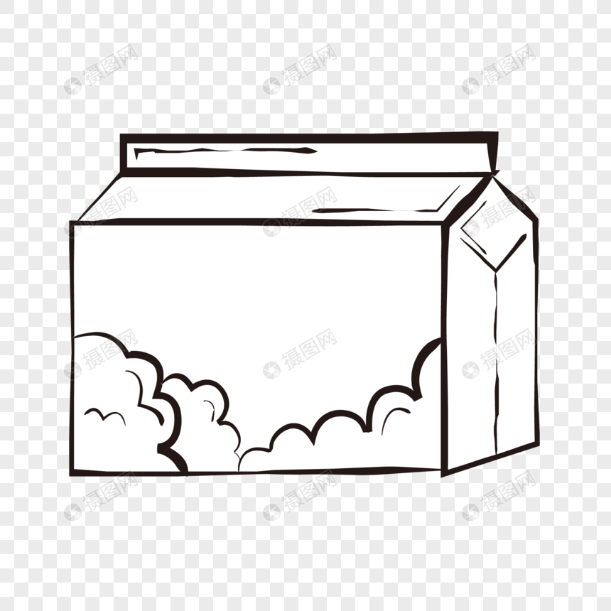 牛奶简笔画