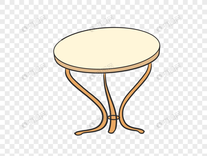 餐桌简笔画