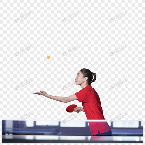 乒乓球运动员形象图片