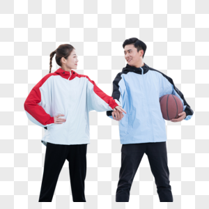 情侣打篮球图片