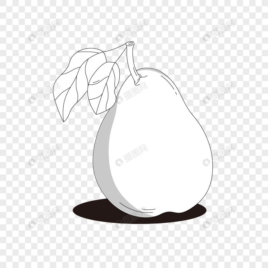鸭梨简笔画