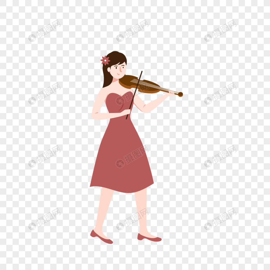 拉小提琴的女孩