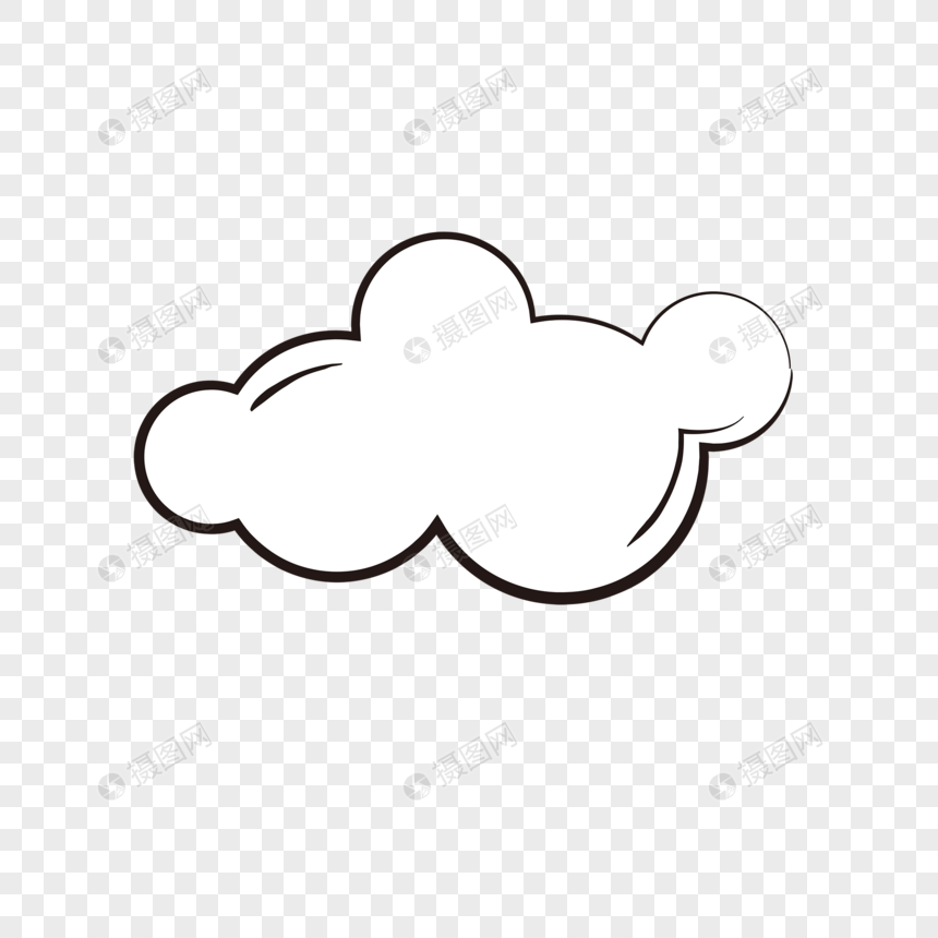 云朵简笔画