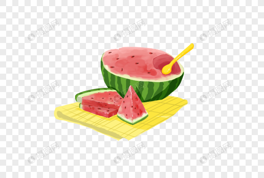 手绘西瓜