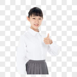 中学生女孩形象图片