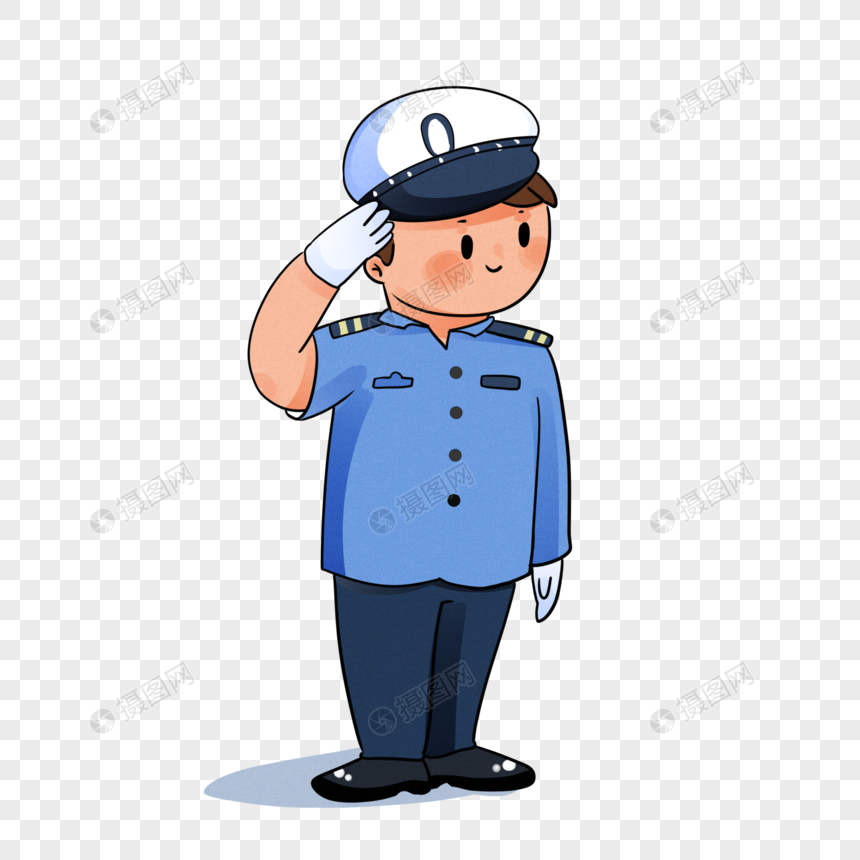 警察叔叔卡通