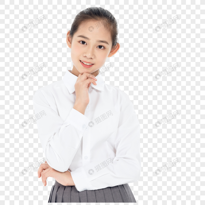 中学生女孩可爱形象图片