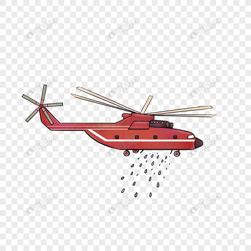 消防直升机图片