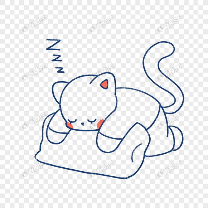 睡觉的小熊简笔画