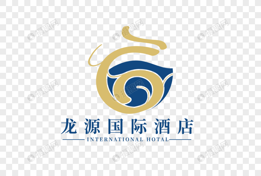 高端创意龙源国际酒店LOGO设计图片