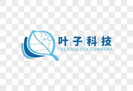 高端大气叶子科技公司LOGO设计科技信息公司高清图片素材