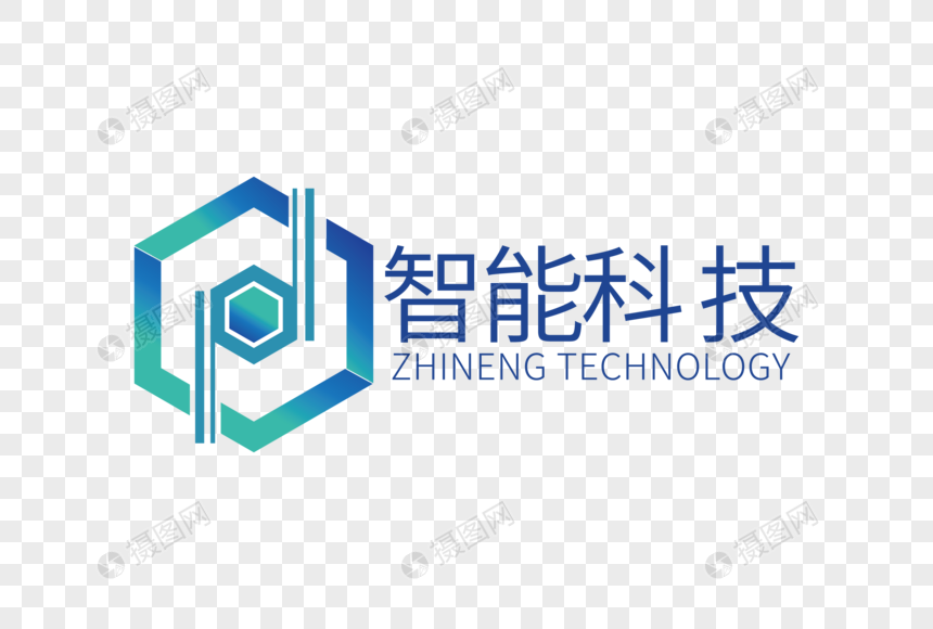 高端大气智能科技公司LOGO设计图片