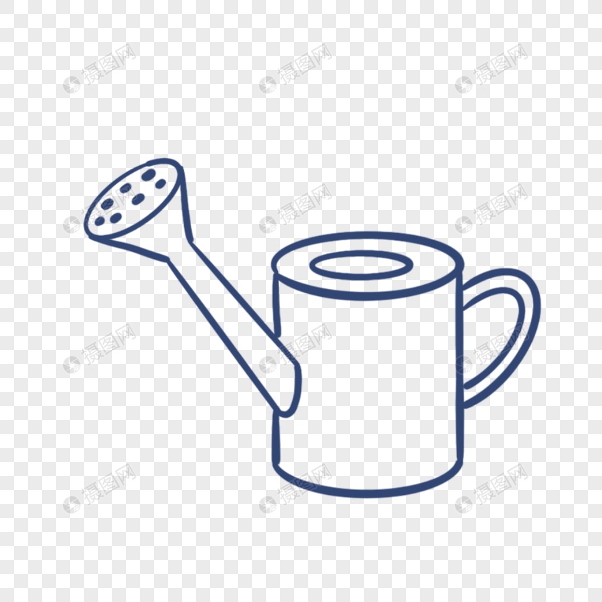 洒水壶简笔画