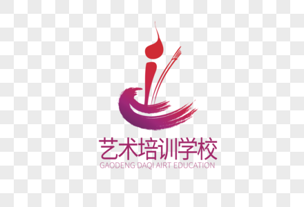 高端大气艺术学校教育LOGO设计图片素材