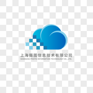 蓝色科技logo设计图片素材