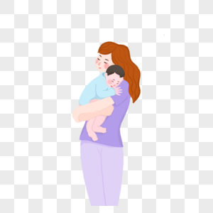 抱着孩子的母亲图片
