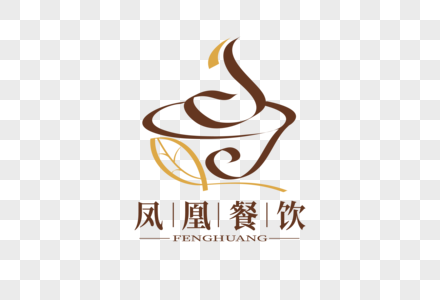 时尚创意凤凰餐厅LOGO设计高清图片