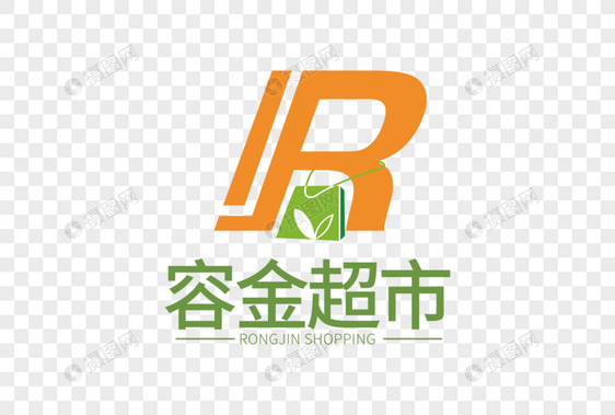 高端创意容金超市LOGO设计图片