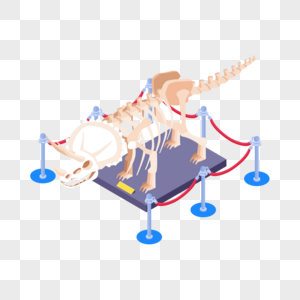 恐龙化石恐龙骨架高清图片