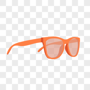 橘色眼镜图片