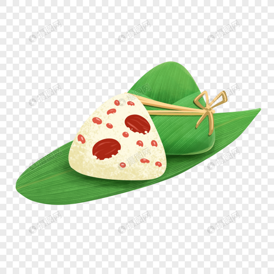 卡通端午节红豆粽子图片