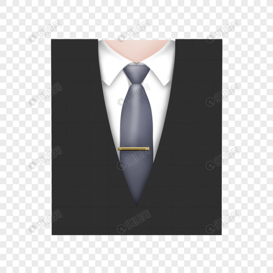 商务领带西装样机图片