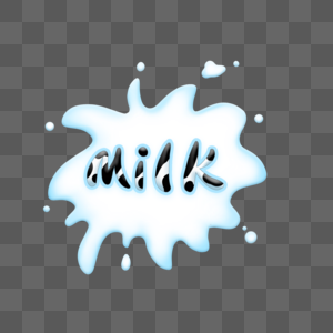 牛奶喷溅背景图片
