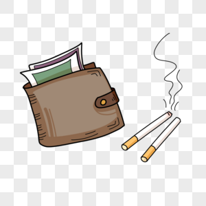 钱包香烟折叠钱包折叠夹高清图片