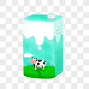 一盒奶图片