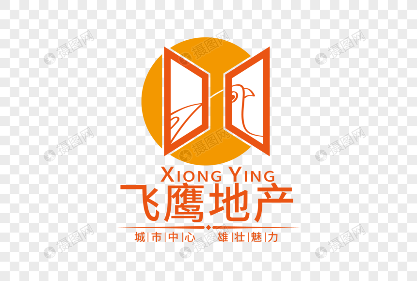 高端创意飞鹰房地产LOGO图片