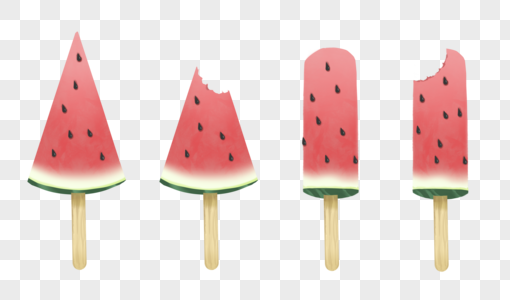 夏日甜品西瓜冰糕图片