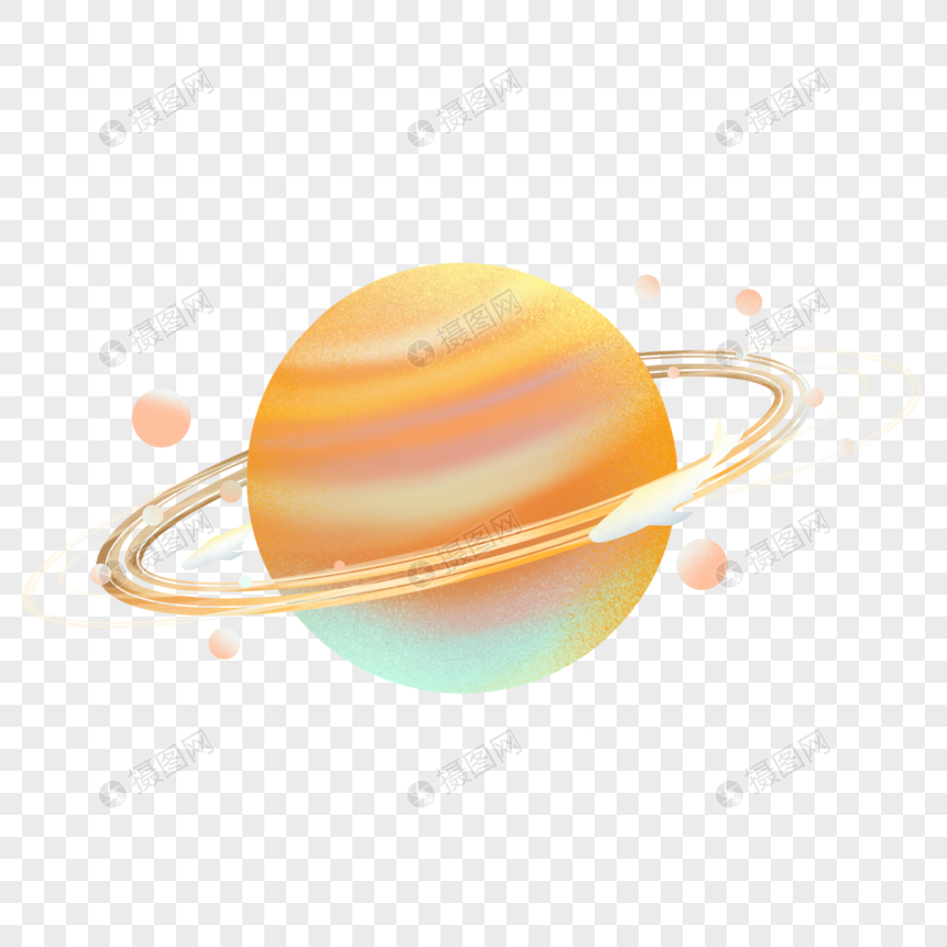 土星创意手绘图片