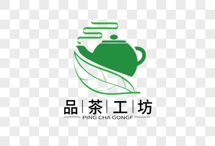 高端大气品茶工坊LOGO设计高清图片