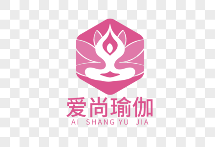 高端创意瑜伽培训LOGO高清图片