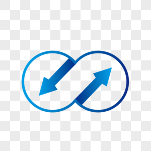 蓝色科技logo图片素材