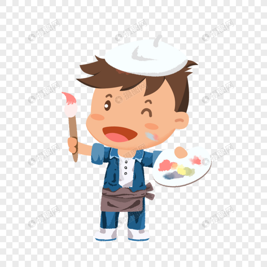 免抠元素 手绘/卡通元素 画家.png