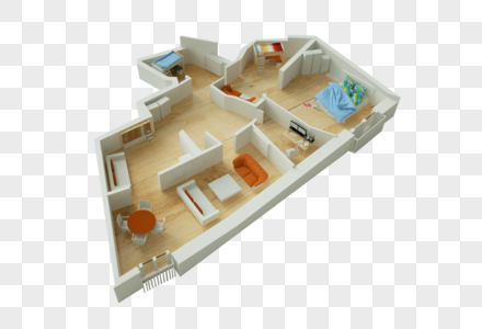 住宅室内模型高清图片