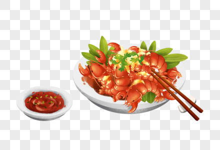 麻辣小龙虾夏日美食麻辣小龙虾高清图片