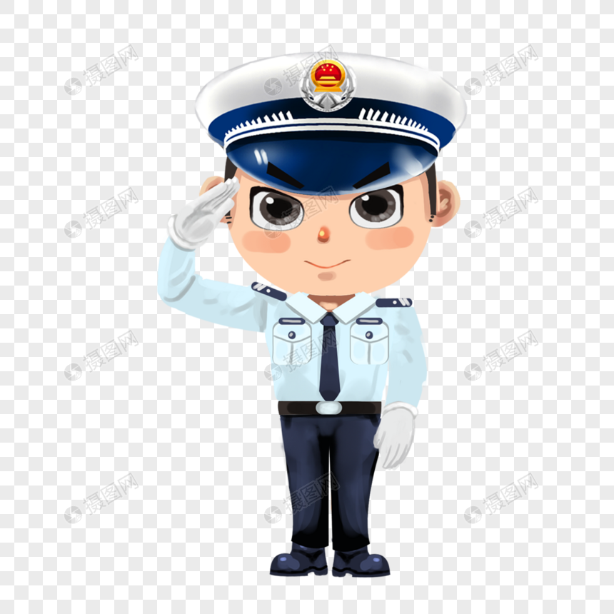 警察叔叔敬礼