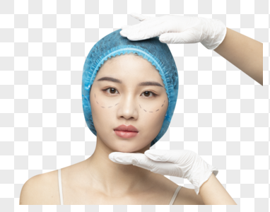 青年女性整形整容医美做手术图片