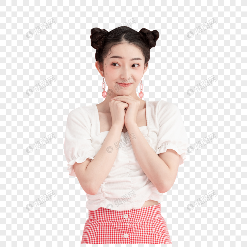 氧气甜美女孩形象