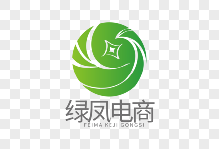 高端创意绿凤微商LOGO高清图片