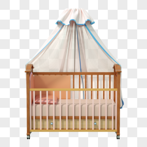 婴儿床模型床图片