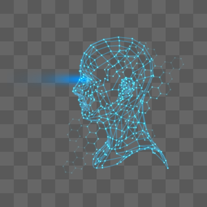 智能科技人脸写真高清图片