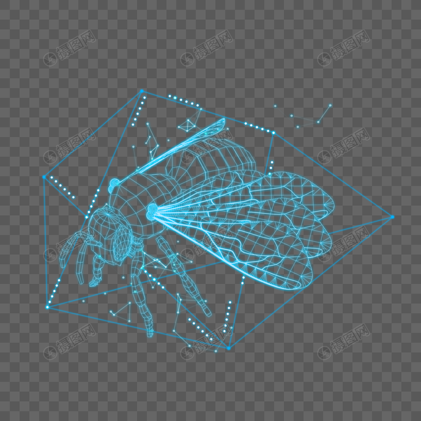 智能科技昆虫图片