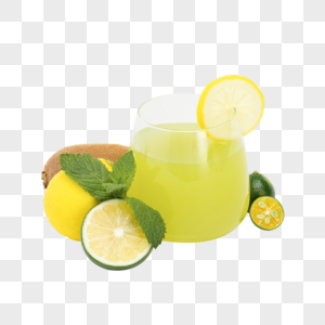 夏日柠檬果汁图片