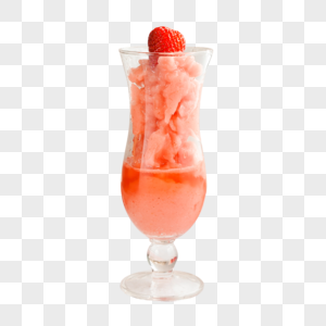 草莓冰沙饮品图片