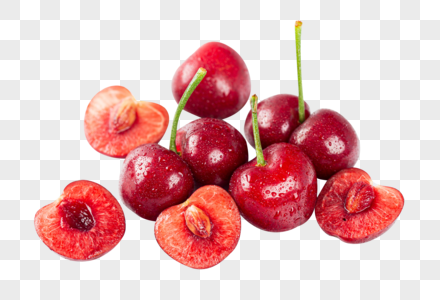 车厘子水果红色樱桃高清图片