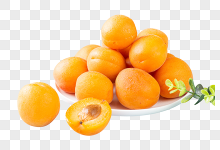 一盘杏子好吃的杏高清图片