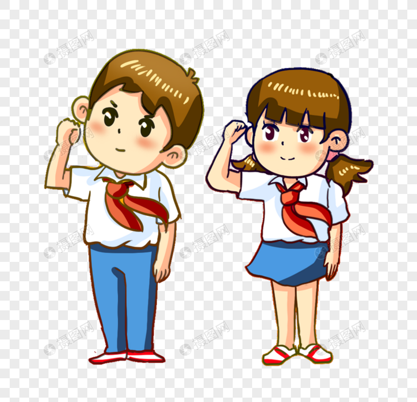 敬礼的学生
